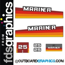 Mariner 25 CV decalcomanie
