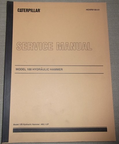 Caterpillar cat 100 - 100, manuale