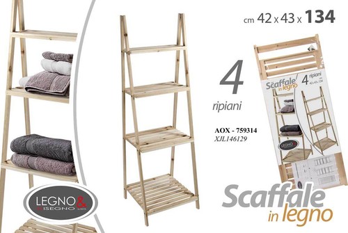 Scaffale portasciugamani legno - portasciugamani,