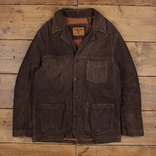 Giacca di pelle Timberland vintage M cappotto auto marrone