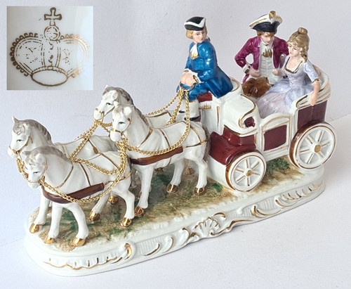 Carrozza porcellana figura - in,