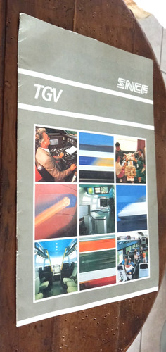 Brochure sncf tgv - sncf, ferrovia