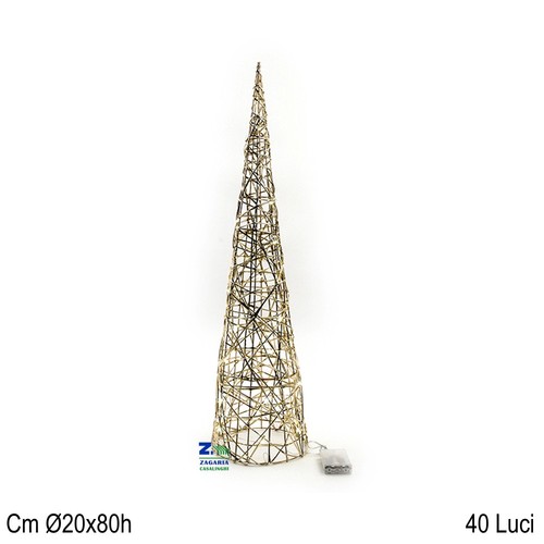Albero cono natalizio luminoso - albero,