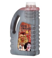 Bottiglia sangue finto per