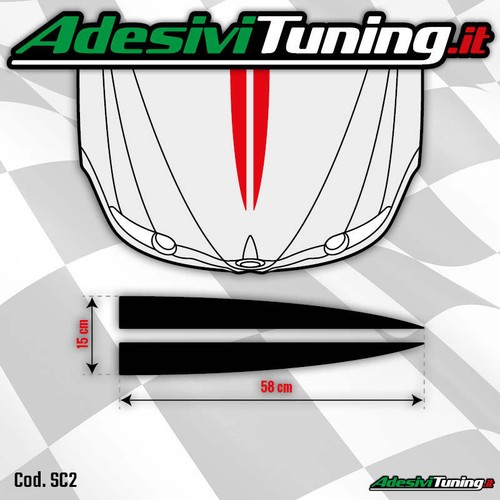 Adesivo grafica cofano linee - grafica,