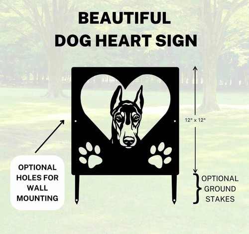 Doberman targa con nome - con,
