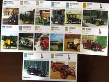 SCHEDE AUTO INGLESI  DA COLLEZIONE ANNI 1896-1919 DAIMLER - MORGAN ECC...--367-