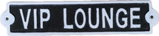 Insegna VIP LOUNGE in ghisa |