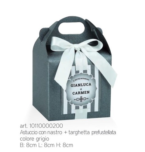 Scrigno grigio perlescente - grigio,