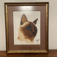 Quadro gatto siamese punto