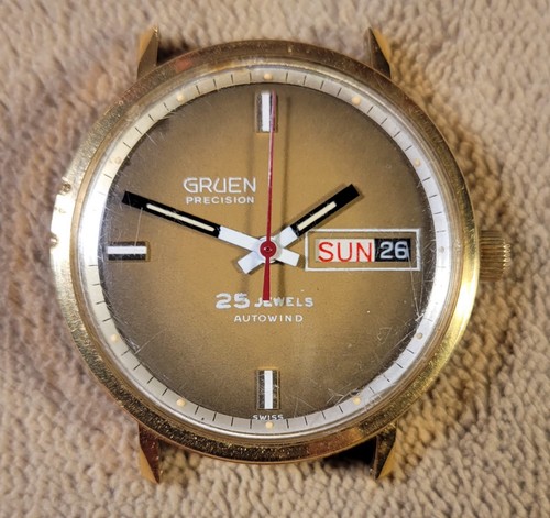 Vintage 34mm gruen precision - vintage,