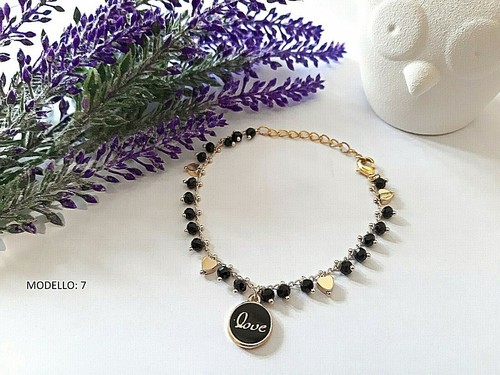 Bracciale donna con - ciondoli, e