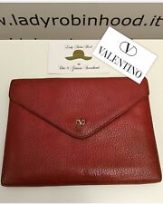 VALENTINO PORTAFOGLIO PORTA AGENDA/RUBRICA PELLE ROSSO VINTAGE