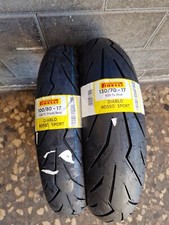 Coppia gomme 100/80-17 52S e 130/70-17 62S PIRELLI DIABLO ROSSO SPORT DOT24/25