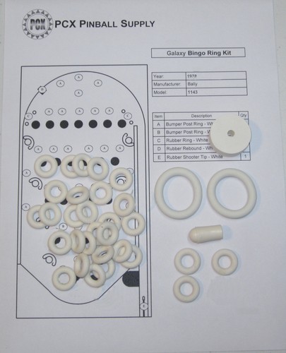 Kit anelli gomma per - kit, in