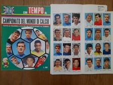 ALBUM TEMPO CAMPIONATO DEL MONDO 1966  VUOTO + SET FIGURINE COMPLETO  .