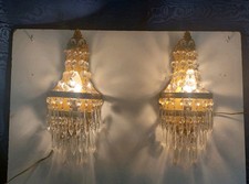 Coppia Antichi Applique A Mongolfiera Stile Impero Anni 30 Revisionati Perfetti