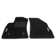 Set tappetini tessuto nero