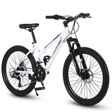S24103 Mountain Bike 24 Pollici per Adolescenti Ragazze Donna, Shimano 21 Velocità con D