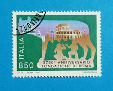 H2000- ITALIA - ITALY 1997 FONDAZIONE DI ROMA LIRE 850 USATO