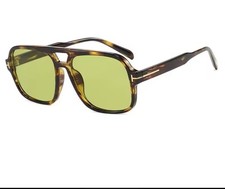 Occhiali Da Sole Tom Shield Mask Lenti  Fashion Ford Green Lens Unisex