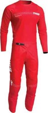 Tuta Bambino Rossa Thor 2025 Sector Moto Cross Maglia Pantalone Bimbo ATV Quad