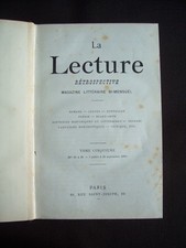 La lecture rétrospective –