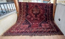 Grande Tappeto Persiano Antico Schiraz Iran Annodato A Mano Haas