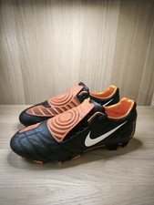 SCARPE DA CALCIO NIKE TOTAL 90 LASER STRIKE II FG UK 7 US 8 PELLE ESTREMAMENTE RARE