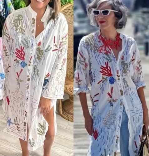 Abito camicia midi zara sea - zara,