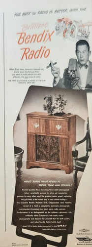 Radio bendix 1947 brillante - bendix,