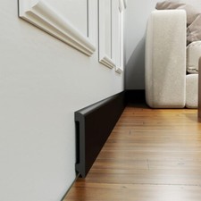 Battiscopa nero 75x14 mm