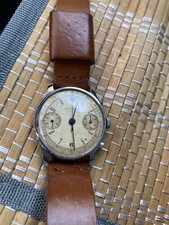 Crono Agir Landeron 2 Ruota A Colonna 38 Mm Revisionato. Cassa A Moneta