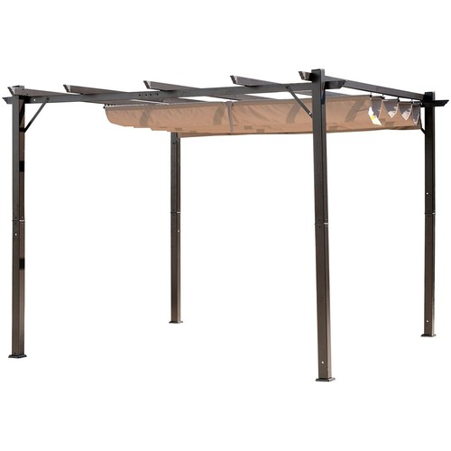 10x10ft aluminum pergola with - 10x10ft,