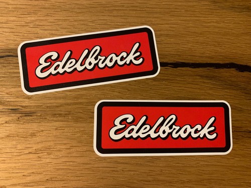 Edelbrock aufkleber sticker - 2x,