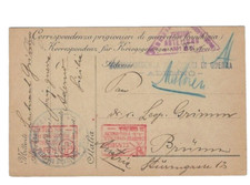 1917 Italia WWI POW Cartolina