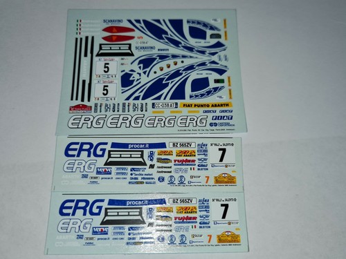 Decal racing43 fiat punto - 1:43,