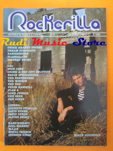 Rivista rockerilla 1986 - rivista,