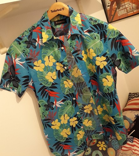 Piombo camicia uomo fiori