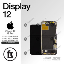 APPLE DISPLAY IPHONE 12/ 12 PRO SOFT OLED JK - IC SWAP ORIGINALE SCHERMO LCD TOU