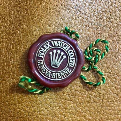 Rolex red tag seal 1980 - tag,