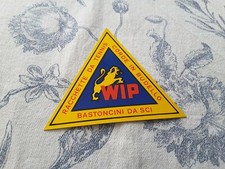 ADESIVO STICKER - WIP - BASTONCINI SCI - RACCHETTE DA TENNIS - CORDE IN BUDELLO