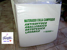 MATERASSO CULLA DA CAMPEGGIO ORTOPEDICO 100% COTONE PIEGHEVOLE PER IL TRASPORTO