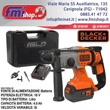 TASSELLATORE A BATTERIA 18V LITIO COMPLETO BCD900M1K DEMOLISCE MURATURA MATTONI