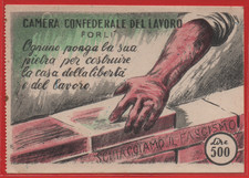 SOTTOSCRIZIONE CONFEDERAZIONE FORLI P.C.I. PARTITO COMUNISTA ITALIANO n°65