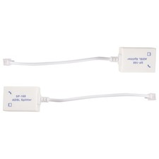 2 Pezzi DSL--Splitter ADSL Splitter per Connettore Linea Telefonica a 2 RJ11-B2742