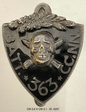 CAMPAGNE D’AFRICA 363° BATTAGLIONE CC.NN. CIRENE DISTINTIVO DI REPARTO MVSN