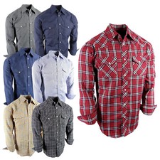 Camicia western a quadri uomo