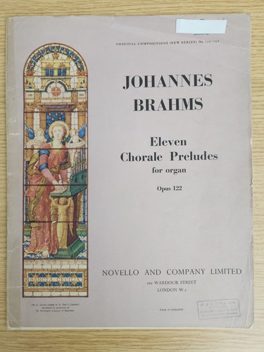 Johannes brahms 11 preludi - johannes,