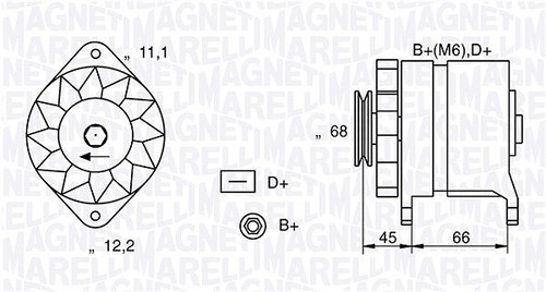 Alternatore magneti marelli - alternatore,
